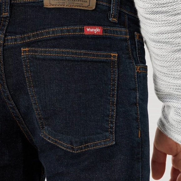 BOY'S WRANGLER FIVE STAR FLEX STRAIGHT LEG JEAN SZ 16 NWT - Picture 5 of 6